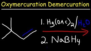 Oxymercuration Demercuration Reaction Mechanism [upl. by Odlabu]