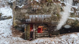 Hidden BUNKER of STONE and LOGS under the Rock [upl. by Anaele]