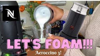 How To Foam Milk With Aeroccino 3 Make Coffee With Foam Tips amp Tricks  Easy Foamed Latte Recipe [upl. by Nysa]