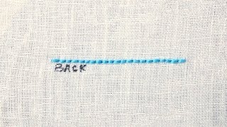 How to Back Stitch [upl. by Iz361]