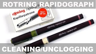 Rotring Rapidograph CleaningUnclogging [upl. by Mapes605]