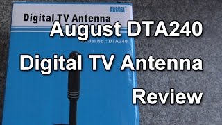 Review August DTA240 TV aerial [upl. by Hutchinson]