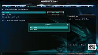 ASRock A320MHDV R40 UEFI BIOS Setup amp Settings [upl. by Yessydo]