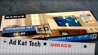 Sanus Wall Mount BLT2B1 Installation unboxing and review [upl. by Heidy]