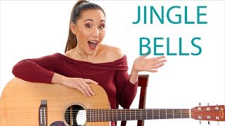 Jingle Bells Easy Guitar Tutorial with Play Along [upl. by Spenser]