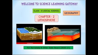 Lithosphere Part1 Chapter2  Class8 Geography  Karnataka Board [upl. by Liss]