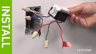 How to Install a Decora Digital DSE06 Low Voltage Dimmer  Leviton [upl. by Loreen]