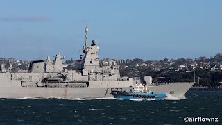 HMNZS Te Kaha Auckland New Zealand  2024 [upl. by Sokairyk]