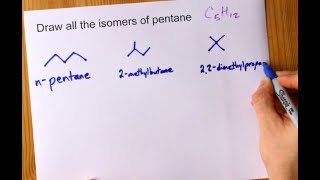 Draw All the Isomers of Pentane [upl. by Petronilla]