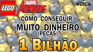 LEGO Marvel Vingadores  COMO CONSEGUIR MUITO DINHEIRO PEÇAS [upl. by Doomham634]