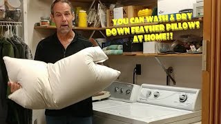 How to Wash a Down Feather Pillow at Home [upl. by Eilagam]