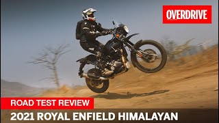 2021 Royal Enfield Himalayan road test review  OVERDRIVE [upl. by Amhsirak]