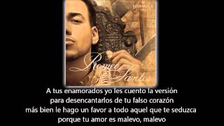 Romeo Santos  Malevo lyric  letra [upl. by Leva334]