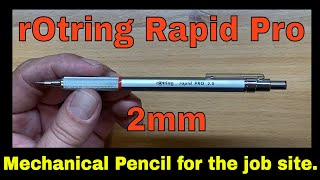 rOtring Rapid Pro Mechanical Pencil 2mm [upl. by Elset]