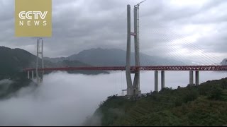 Timelapse World’s highest bridge to open in China [upl. by Yert690]